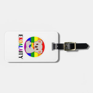 Ekoalaty Equality Gay Koala Bear Funny LGBT Rainbo Gepäckanhänger