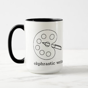 Ekphrastic Verfasser-Kaffee-Tasse Tasse