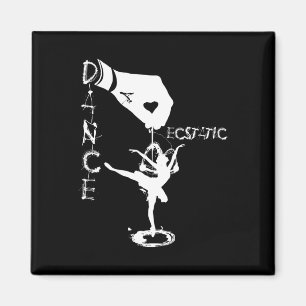 Ekstatischer Tanz Llerina Tänzerin in einem Tutu F Magnet