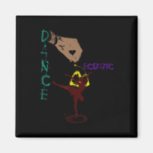 Ekstatischer Tanz Llerina Tänzerin in einem Tutu F Magnet