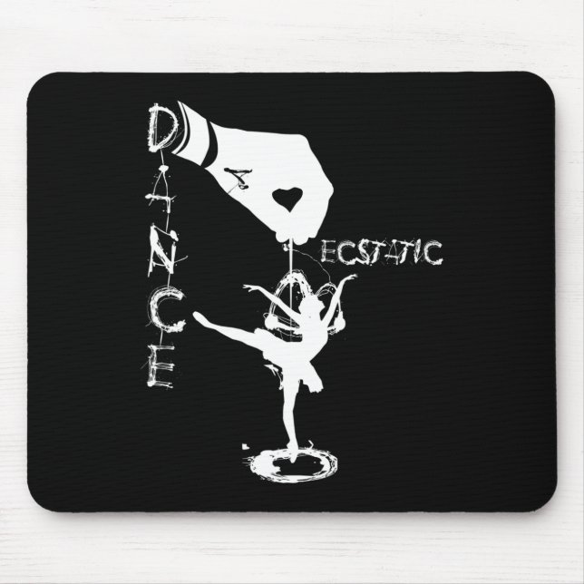 Ekstatischer Tanz Llerina Tänzerin in einem Tutu F Mousepad (Vorne)