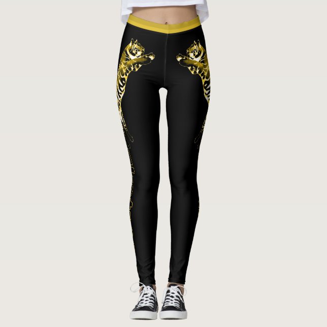 Ekstream Golden Tiger Leggings (Vorderseite)