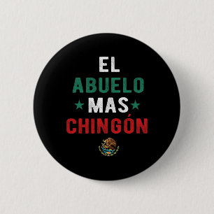El Abuelo Mas Chingon Spanischer Lehrer Vatertag Button