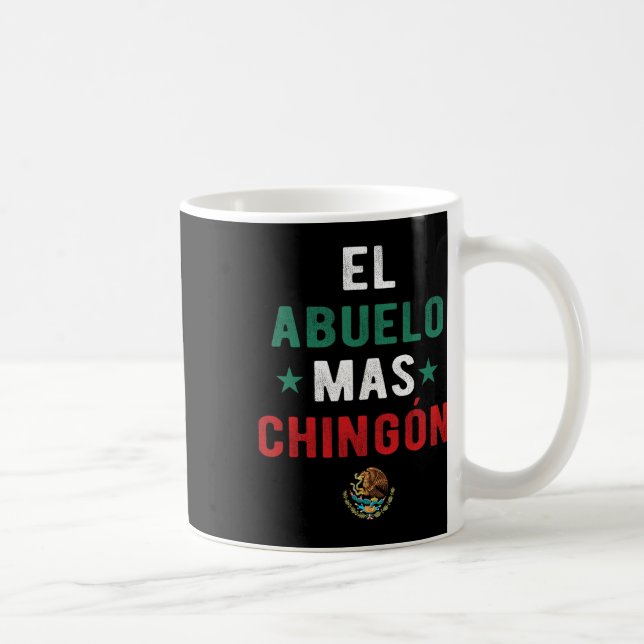 El Abuelo Mas Chingon Spanischer Lehrer Vatertag Kaffeetasse (Rechts)