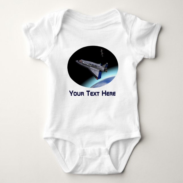 El Al Maslool Space Shuttle Baby Strampler (Vorderseite)