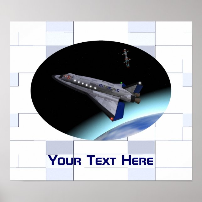 El Al Maslool Space Shuttle Poster (Vorne)