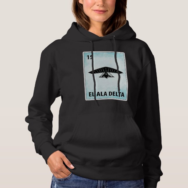 El Ala Delta Mexican Hang Gliding Cards Hoodie (Vorderseite)