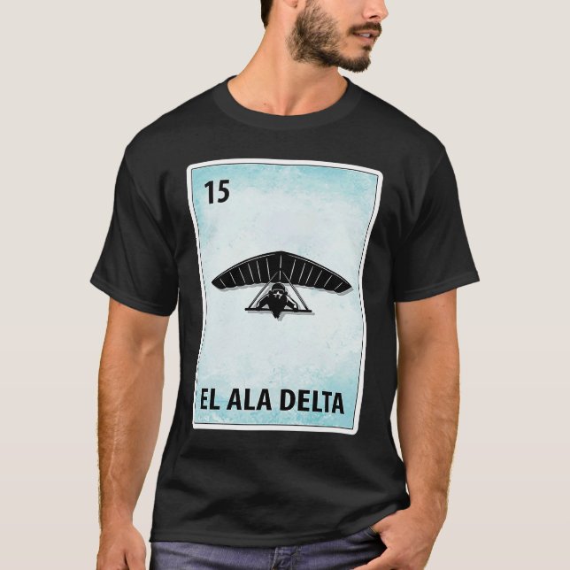 El Ala Delta Mexican Hang Gliding Cards T-Shirt (Vorderseite)