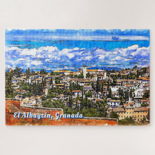 El Albayzín, Granada, Andalusien, Spanien. Puzzle