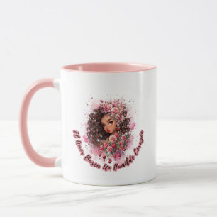 El Amor Busca ein Demütiges Herz Linda Morenita Tasse