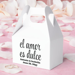 El amor es dulce Hochzeitsempfang Leckerei für Gäs Geschenkschachtel