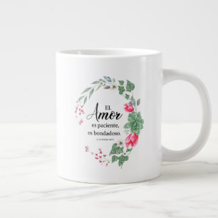 El amor es paciente, es bondadoso 1corintis Jumbo-Tasse