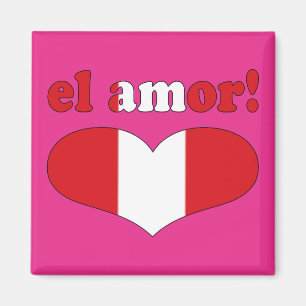 EL Amor! - Liebe am peruanischen Tag des Magnet
