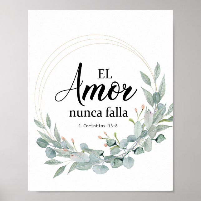 EL AMOR NUNCA FALLA POSTER (Vorne)