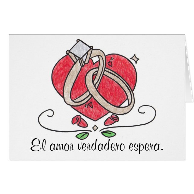 EL amor verdadero Espera. (Vorderseite (Horizontal))