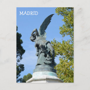 El Angel Caido, Retiro Park, Madrid Postkarte