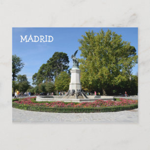 El Angel Caido, Retiro Park, Madrid Postkarte