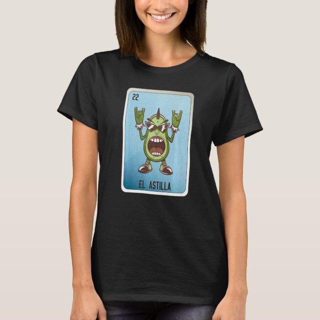El Astilla Mexican Slang Lottery Bingo Cards   T-Shirt (Vorderseite)