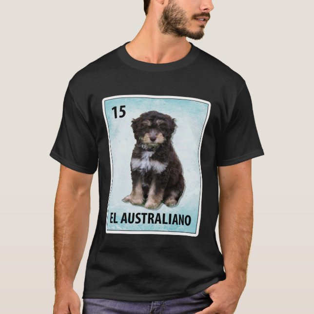 El Australiano Mexiko Aussiedoodle Cards T-Shirt (Vorderseite)