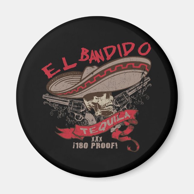 El Bandido Tequila Magnet (Vorne)