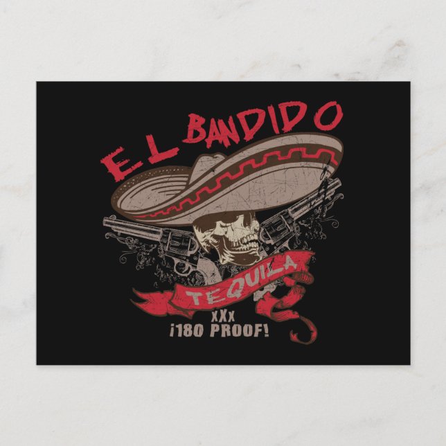 El Bandido Tequila Postcard Postkarte (Vorderseite)