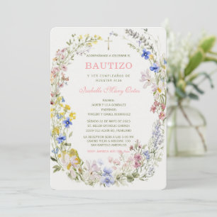 El Bautizo y Primer Añito invitación de nuestra hi Einladung