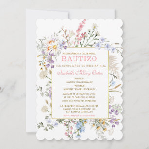 El Bautizo y Primer Añito invitación de nuestra hi Einladung
