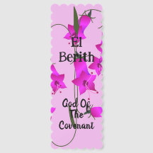 El Berith Floral Promise Lesezeichen