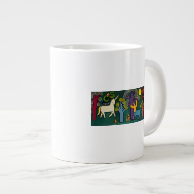 EL Bosque Magico de Lucas 2009 Jumbo-Tasse (Vorderseite Rechts)