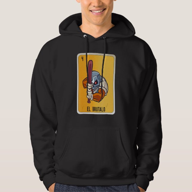 El Brutalo Mexican Slang Lottery Bingo Cards Hoodie (Vorderseite)