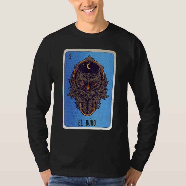 El Buho Mexican Slang Lottery Bingo Cards T-Shirt (Vorderseite)