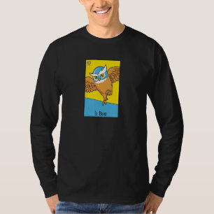 El Buho Owl Mexican Luchador Owl Wrestler Lotterie T-Shirt