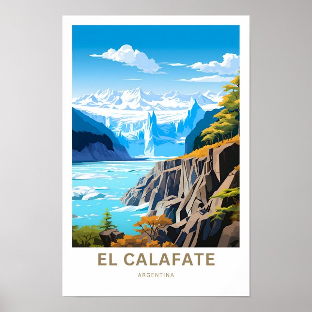 El Calafate Argentina Travel Print Poster (Vorne)