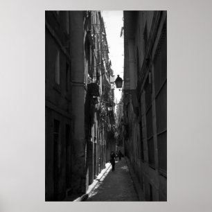 El Callejon Poster Print (Barcelona, Spanien)