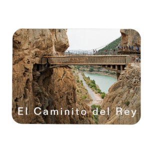 El Caminito Del Rey. Brücke der Ansicht-2 über d Magnet
