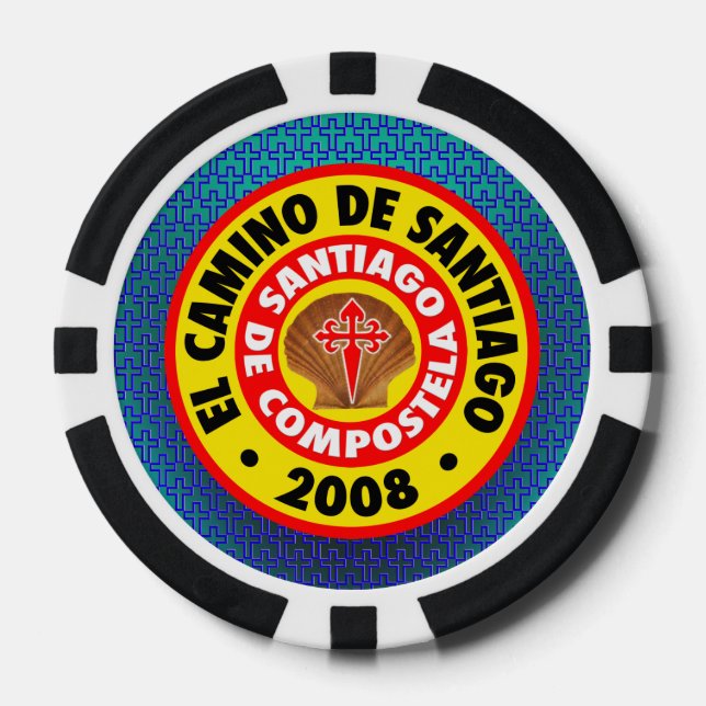 El Camino De Santiago 2008 Pokerchips (Vorderseite)