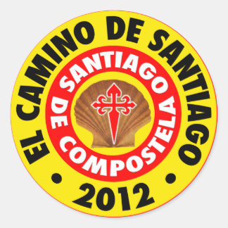 El Camino de Santiago 2012 Runder Aufkleber