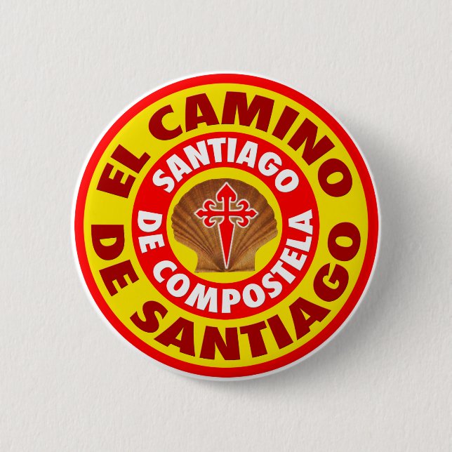 El Camino de Santiago Button (Vorderseite)
