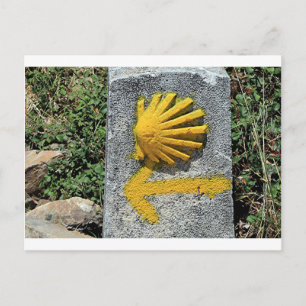 El Camino de Santiago de Compostela, Spanien, Musc Postkarte