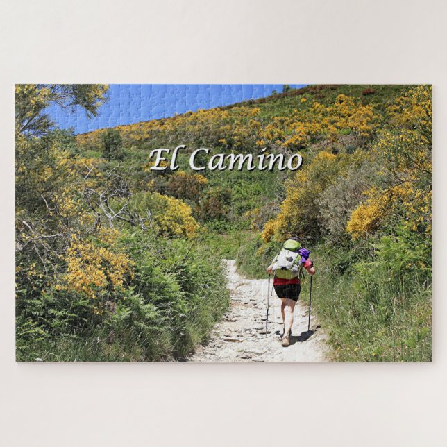 El Camino de Santiago de Compostela, Spanien, Pfad Puzzle (Horizontal)