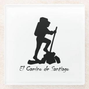 El Camino de Santiago - Eimerliste-Wanderung Glasuntersetzer