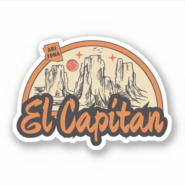 El Capitan, Aufkleber von Arizona (Vorderseite)