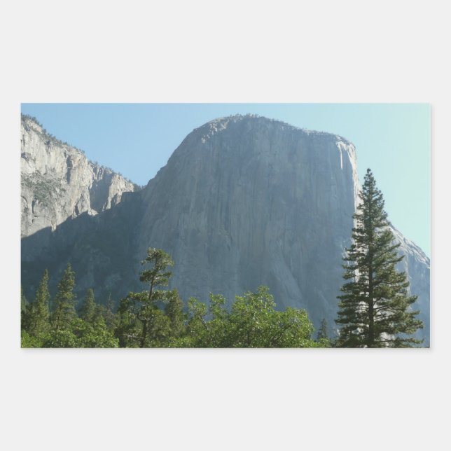 El Capitan aus dem Yosemite Nationalpark Rechteckiger Aufkleber (Vorderseite)