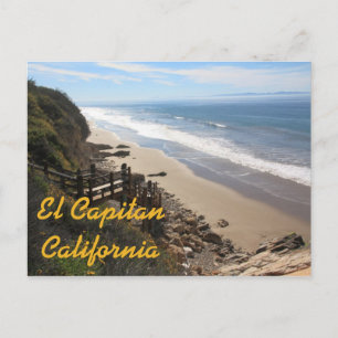 El Capitan Beach, Kalifornien Postkarte