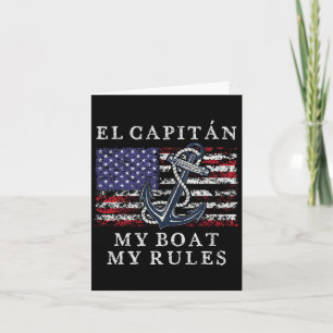 El Capitan Mein Boot Meine Regeln Pontoon Kapitän  Karte