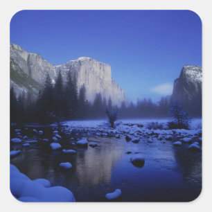 El Capitan Mountain, Yosemite National Park, Quadratischer Aufkleber
