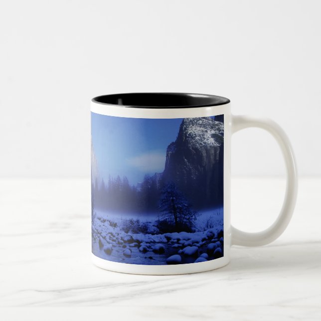 El Capitan Mountain, Yosemite National Park, Zweifarbige Tasse (Rechts)