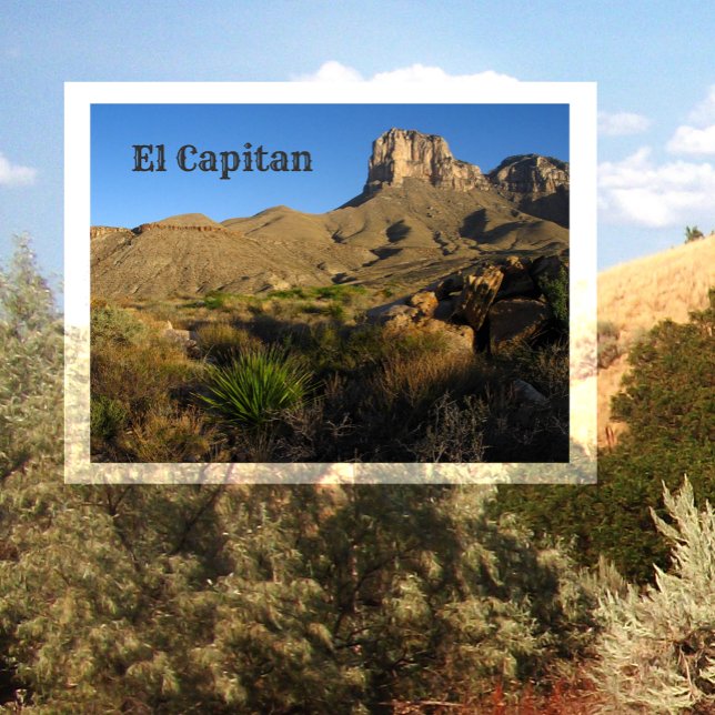 El Capitan Peak, Guadalupe Mountains Nationalpark Postkarte (Von Creator hochgeladen)