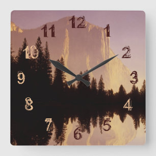 El Capitan Quadratische Wanduhr