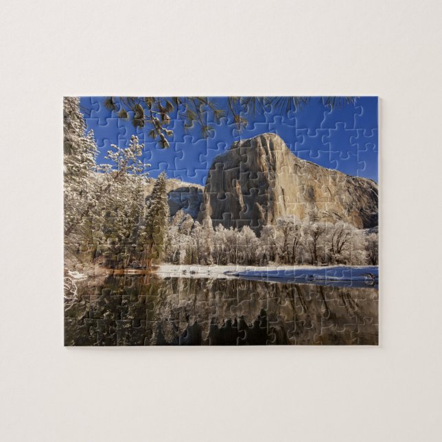 El Capitan reflektiert in den Merced River in Puzzle (Horizontal)